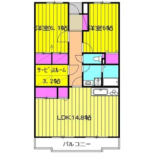 パラッツォ【1階】の間取り