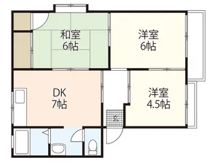 高崎ハイツ D棟【2階】の間取り