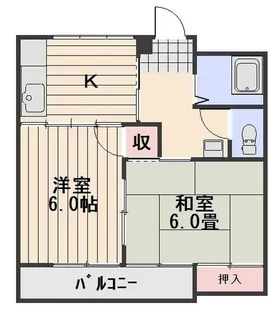 岡山県岡山市南区福富西1【マンション】の間取り