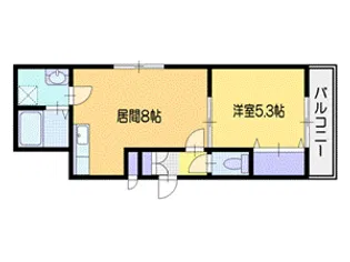 サイエンス新富【3階】の間取り