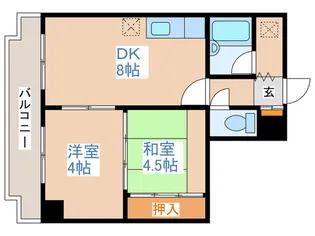 デポ中の島【2階】の間取り