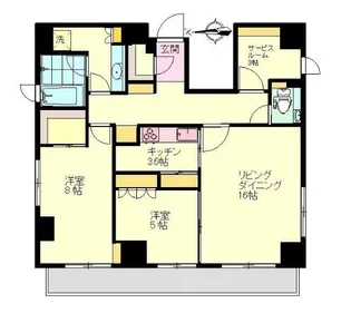 MALULANI南青山【14階】の間取り