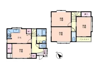 東京都西多摩郡瑞穂町長岡4【一戸建】の間取り