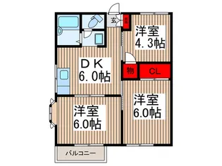 ファミーユA【1階】の間取り