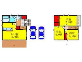 大阪府茨木市若草町【一戸建】の間取り