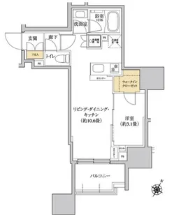 東京都世田谷区上馬2【マンション】の間取り