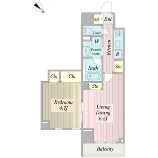 プロシード新横浜【5階】の間取り
