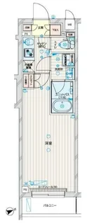 神奈川県川崎市中原区上小田中3【マンション】の間取り