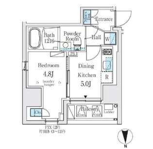 ジオエント秋葉原【6階】の間取り