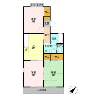 千葉県市原市東国分寺台2【アパート】の間取り