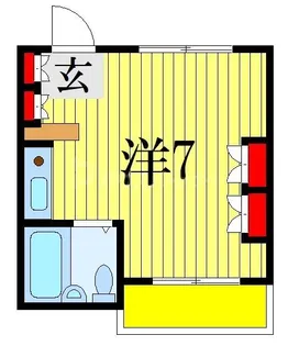 三善マンション本八幡【1階】の間取り