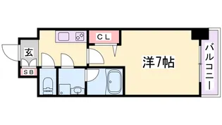 ファーストレジデンス三宮EAST【4階】の間取り