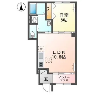レオン【1階】の間取り