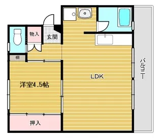 みどりコーポラス小福井【3階】の間取り