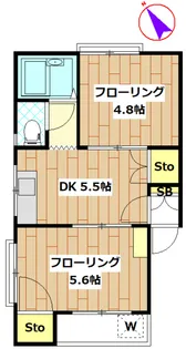 青葉台マンション【5階】の間取り