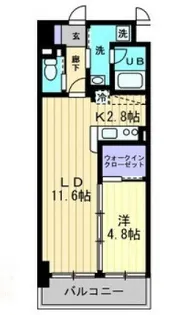 アルファレガロ西古松【5階】の間取り