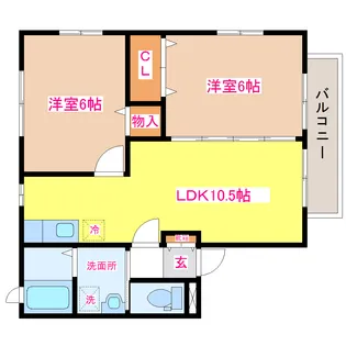 ハイムさくら【2階】の間取り