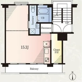 ホシノタニ団地【5階】の間取り