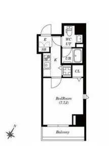 シュロスミーナ神楽坂【2階】の間取り