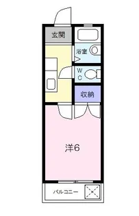 1Kの間取り画像