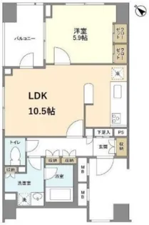 東京都目黒区中目黒3【マンション】の間取り