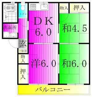 フレグランス千代田【2階】の間取り