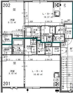 1LDKの間取り画像