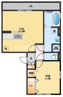 ロイヤルガーデン木場【3階】の間取り