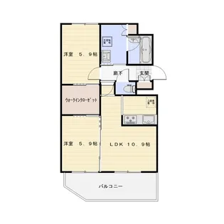 ラフィネ桑園【8階】の間取り