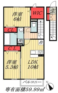 千葉県市川市平田3【アパート】の間取り