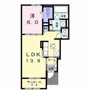 ラ・ルーチェ・スクエア【1階】の間取り