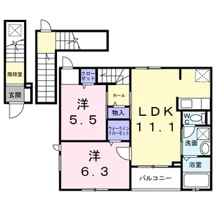 埼玉県川口市差間3【アパート】の間取り