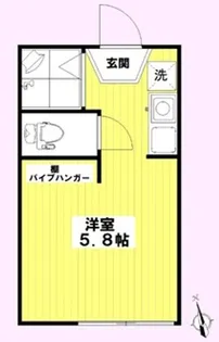 東京都葛飾区四つ木2【アパート】の間取り