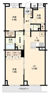 千葉県市川市本行徳【マンション】の間取り