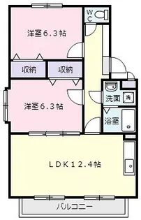 ユーミーグレース【4階】の間取り