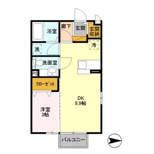 東京都練馬区東大泉6【アパート】の間取り
