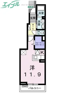 コスパイア【1階】の間取り