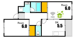An Palace 庚午北【1階】の間取り