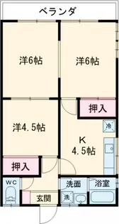 第2カーサ秋川【2階】の間取り