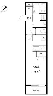 カストアンカ学芸大学【2階】の間取り