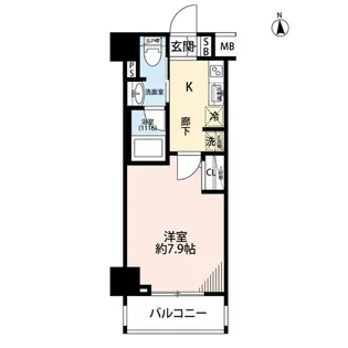 プレール・ドゥーク浜松町【9階】の間取り