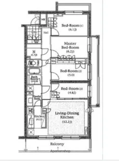 S-FORT横浜青葉台【3階】の間取り