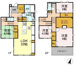 東京都練馬区西大泉4【一戸建】の間取り