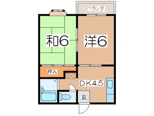 カサベルテ【2階】の間取り