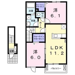 ウインズ ガーデン【2階】の間取り