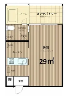 Gardens Flat【3階】の間取り