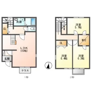 三重県松阪市嬉野中川新町2【一戸建】の間取り