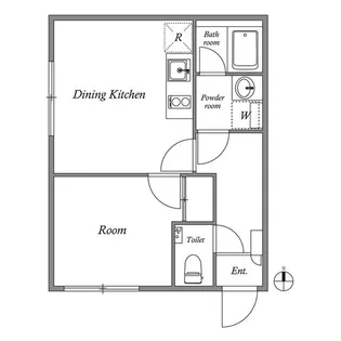 東京都新宿区山吹町【マンション】の間取り