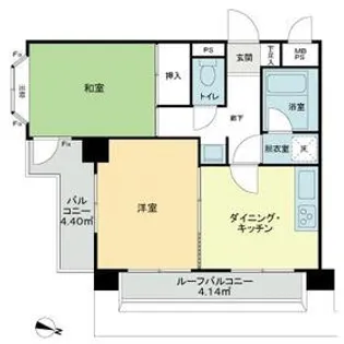 東京都世田谷区松原2【マンション】の間取り