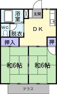 森谷コーポ【1階】の間取り